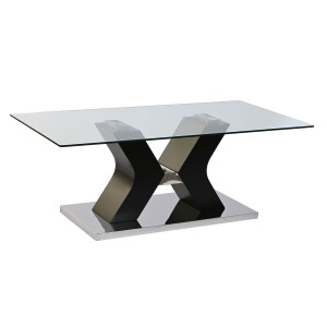 Table Basse DKD Home Decor Bois 120 x 60 x 45 cm Verre trempé Bois MDF