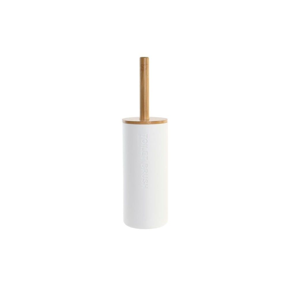 Brosse de salle de wc DKD Home Decor 9 x 9 x 35,5 cm Naturel Blanc polypropylène