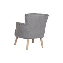 Fauteuil DKD Home Decor Sapin Polyester Gris foncé (66 x 70 x 88 cm)