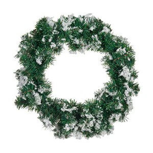 Couronne de Noël Flocons de neige Blanc Vert