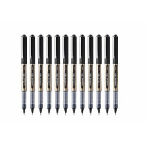 stylo à encre liquide Uni-Ball Rollerball Eye Broad UB-150 Noir 1 mm (12 Pièces)