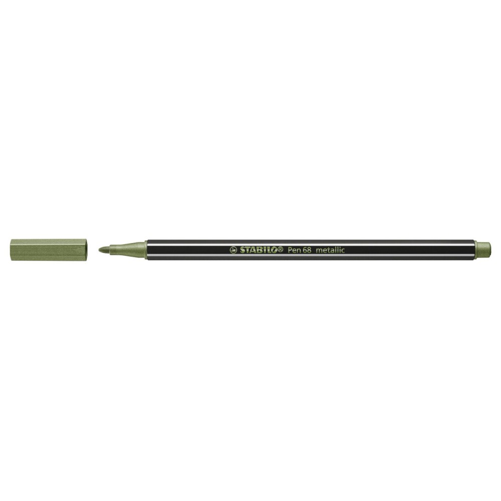 Felt-tip pens Stabilo Pen 68 metallic Leaf Green (10 Pieces)