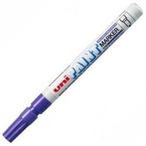 Permanent marker Uni-Ball Paint PX-21L Violet 12 Pieces