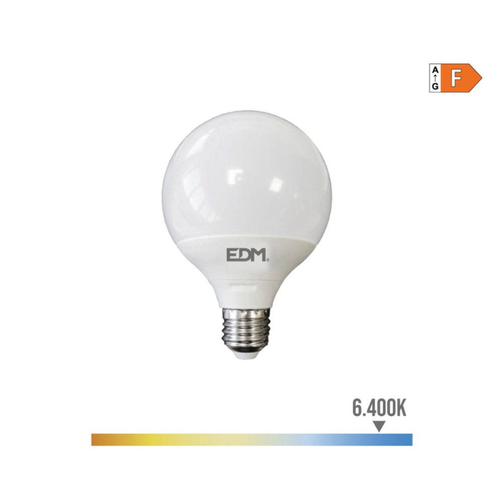 LED-Lampe EDM 98802 F 100 W 15 W E27 1521 Lm Ø 12,5 x 14 cm (6400 K)