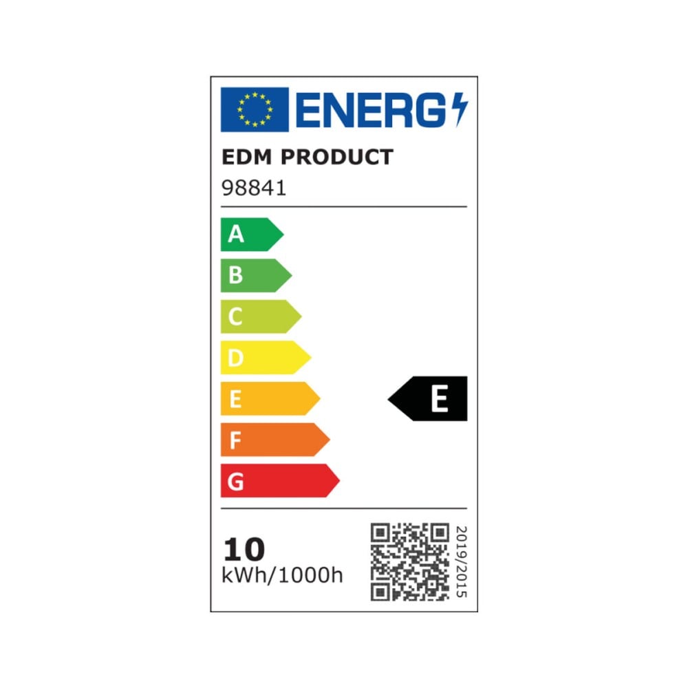 LED lamp EDM 98841 E 10 W E27 1100 Lm Ø 4 x 10,7 cm Tubular (6400 K)