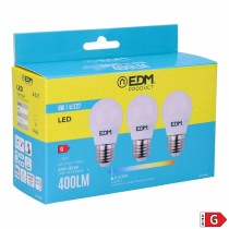 Pack of 3 LED bulbs EDM 98203 G 35 W 5 W 50 W E27 400 lm Ø 4,5 x 8 cm (6400 K)