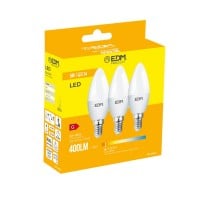 Pack of 3 LED bulbs EDM 98204 G 35 W 5 W 50 W E14 400 lm Ø 3,6 x 10 cm (3200 K)