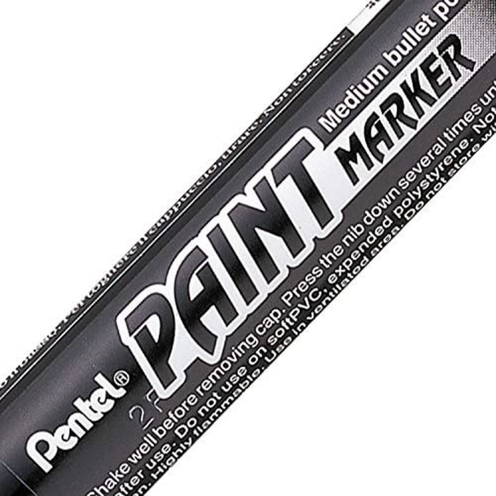 Permanent marker Pentel Black 12 Pieces