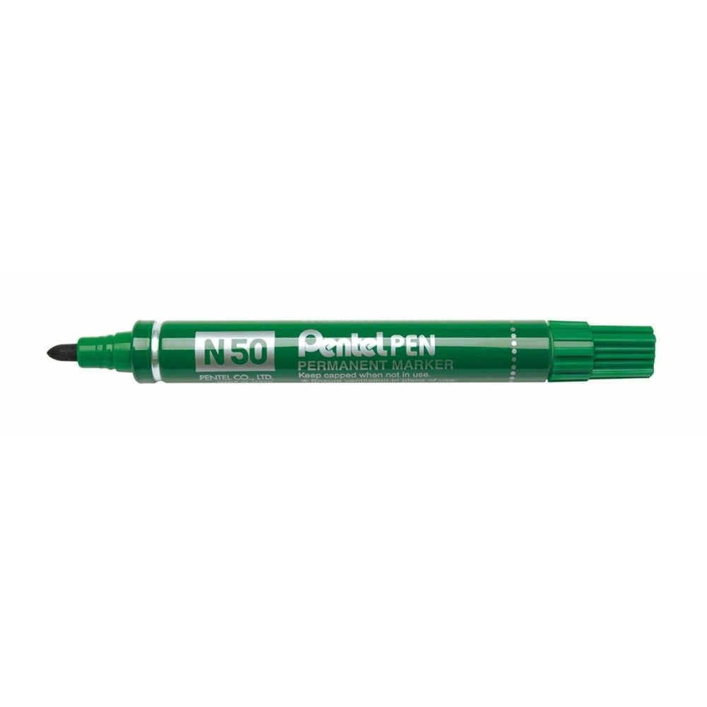 Marqueur permanent Pentel N50-BE Vert 12 Pièces