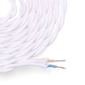 Cable EDM 11884 White 2 x 0,75 mm 5 m