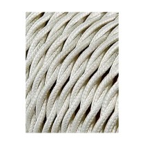 Cable EDM 11879 White 2 x 0,75 mm 5 m Cotton