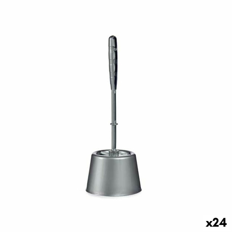 Toilet Brush Berilo UP-154 Silver Plastic 13 x 36,5 x 13 cm (24 Units)