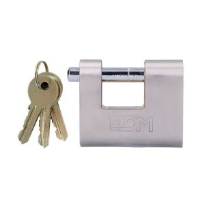 Key padlock EDM 85239 Brass Safety