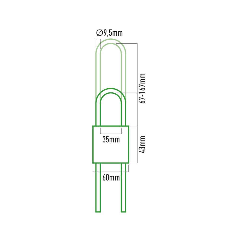 Tastensperre EDM 85233 Messing Einstellbar