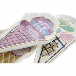 Valet Tray DKD Home Decor Ice cream (3 Pieces) (Refurbished A)