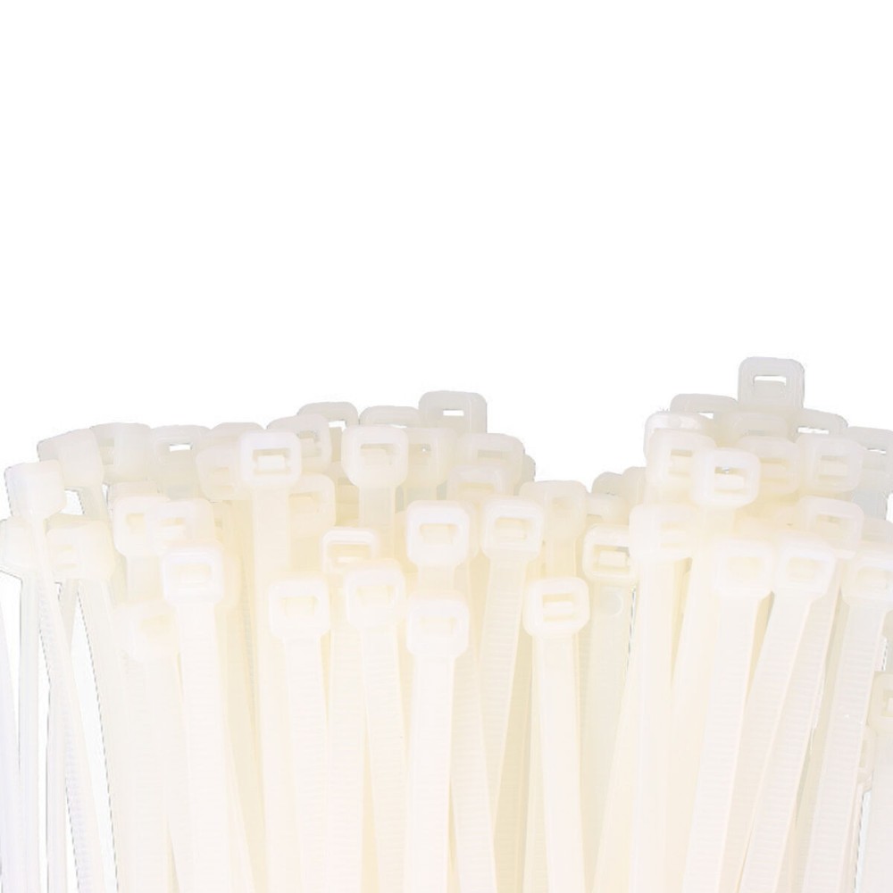 Nylon Cable Ties EDM 48300 White Natural 380 x 4,8 mm 300 x 4,8 mm (100 Units)