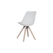 Dining Chair DKD Home Decor Polyester Light grey Oak (48 x 44 x 84 cm)