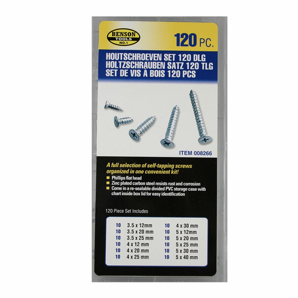 Lot Bensontools Vis 120 Pièces