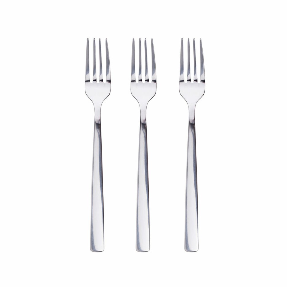 Set of Dessert Forks San Ignacio Earth SG7782 Stainless steel Shine (3 Units)