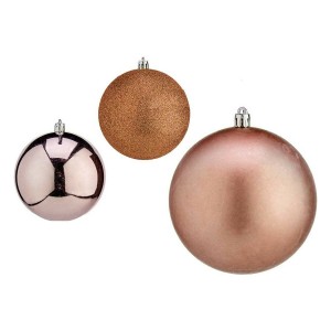 Weihnachtsbaumkugeln Krist+ 00727 Rosa Kunststoff Ø 10 cm 6 Stück