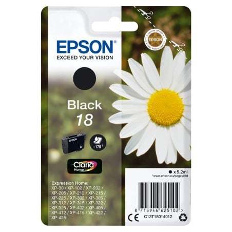 Cartouche d'encre originale Epson C13T18014012 Noir