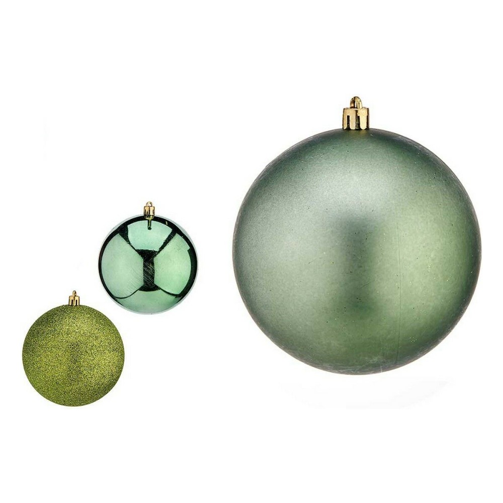 Weihnachtsbaumkugeln Krist+ 00805 grün Kunststoff Ø 10 cm 6 Stück