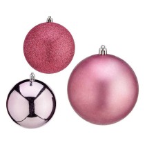 Weihnachtsbaumkugel Krist+ 00787 Rosa Kunststoff Ø 10 cm 6 Stück