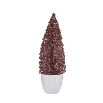 Weihnachtsbaum klein Rosa Gold Kunststoff 9 x 28 x 9 cm