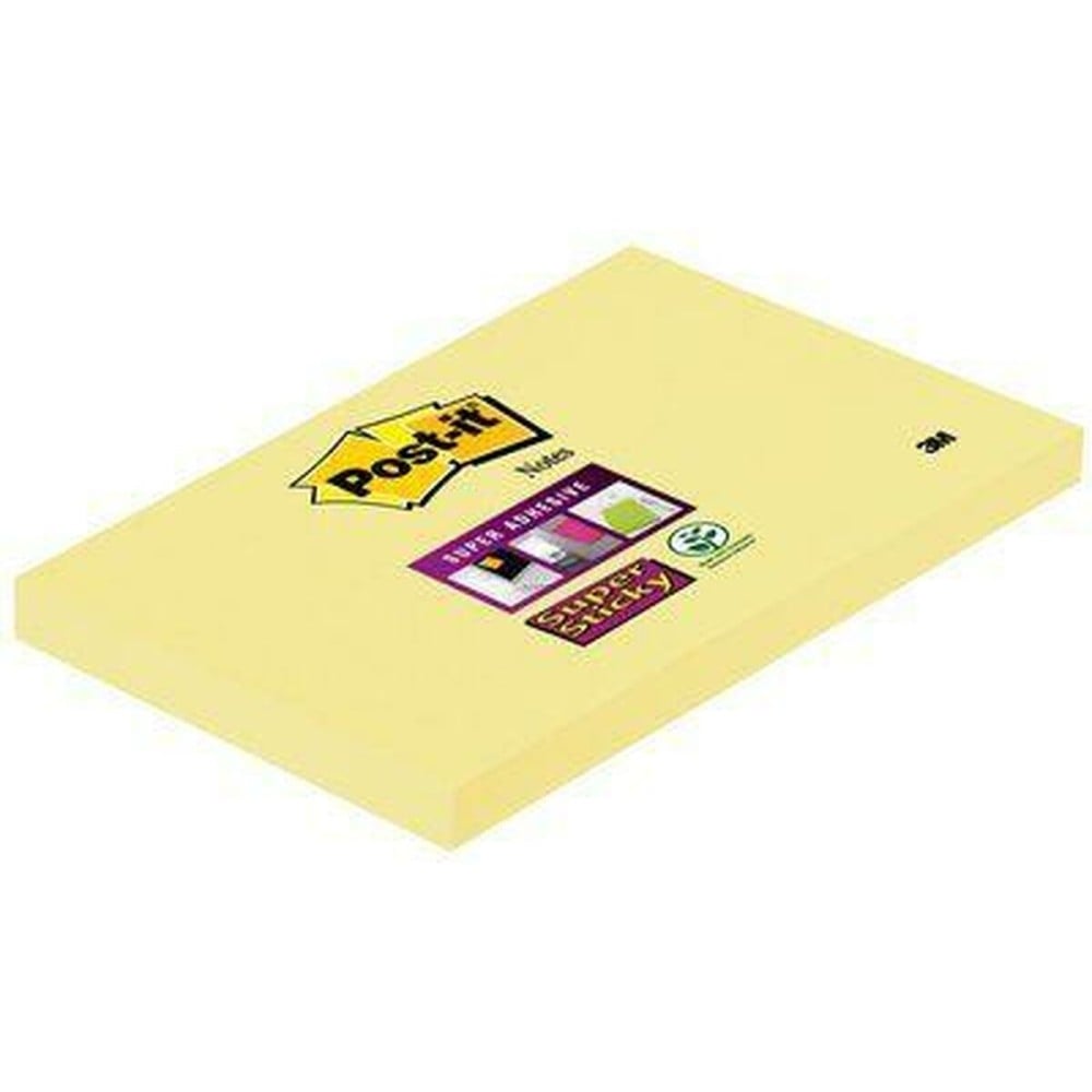 Notes Adhésives Post-it CANARY YELLOW 7,6 X 12,7 cm Jaune (76 x 127 mm) (12 Unités)