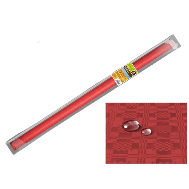 Tischdecke Rolle laminiert Rot 5 x 1,2 m