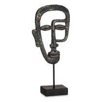 Decorative Figure Face Black Polyresin (19,5 x 38 x 10,5 cm)