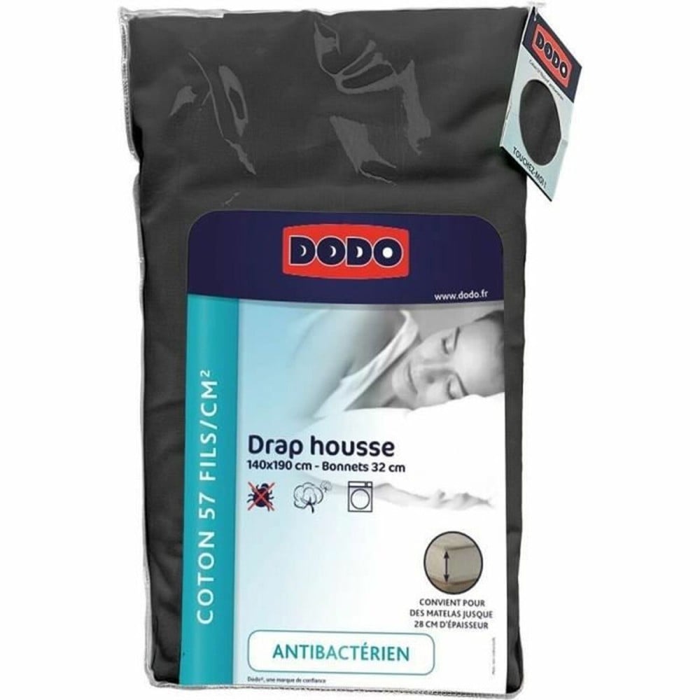 Fitted sheet DODO 140 x 190 cm Anthracite