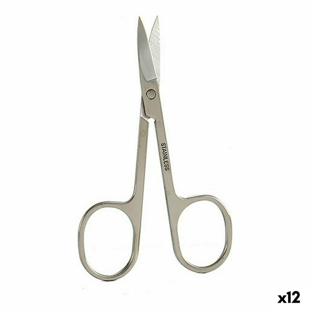 Nail Scissors Berilo 1703241 Silver Steel (12 Units)