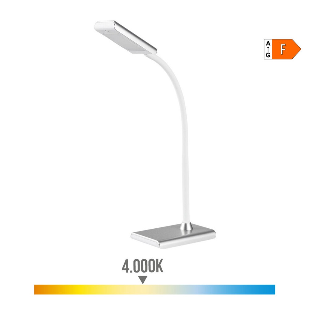 Desk lamp EDM 30115 Silver polypropylene 7 W 400 lm 9 x 13 x 33 cm Flexo/Desk lamp