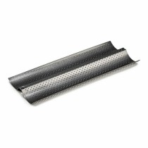 Backform für Baguettes Kinvara CK62863-21 Dunkelgrau Metall Kohlenstoffstahl 16 x 2,5 x 38 cm Brot (12 Stück)