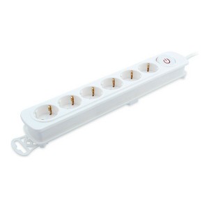 Power Socket - 6 Sockets with Switch TM Electron 3680 W