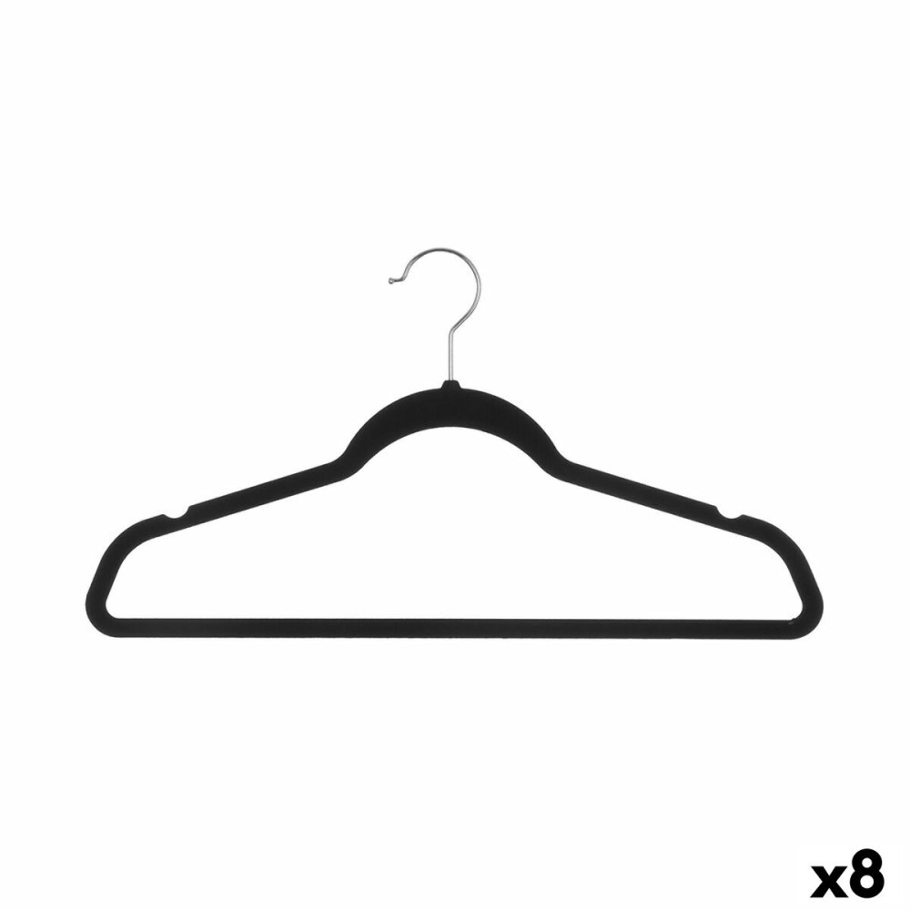 Hangers 5five Simply Smart Black polypropylene 45,5 x 23 cm 8 Pieces