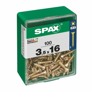 Schraubenkasten SPAX Flacher Kopf 3,5 x 16 mm (100 Stück)