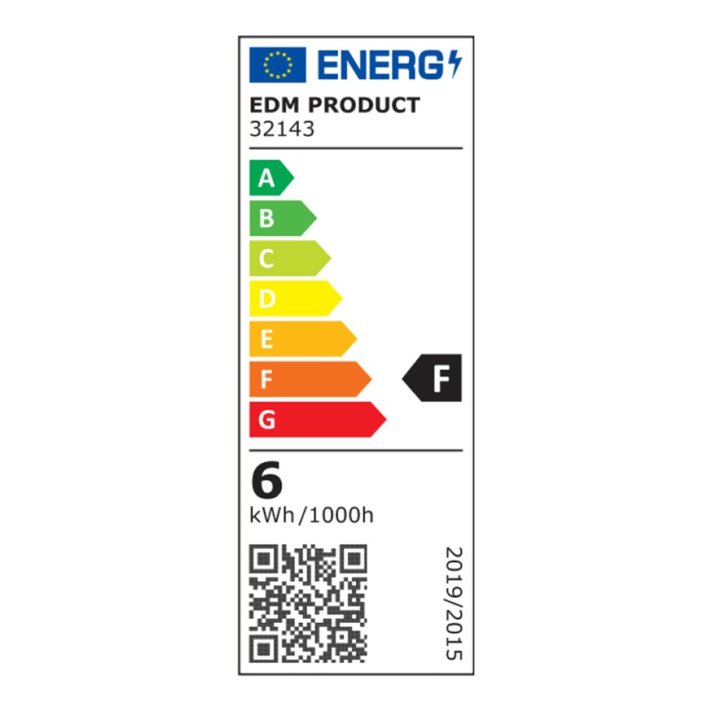 Applique LED EDM 32143 Plastique A F 6 W 60 Lm (4000 K)