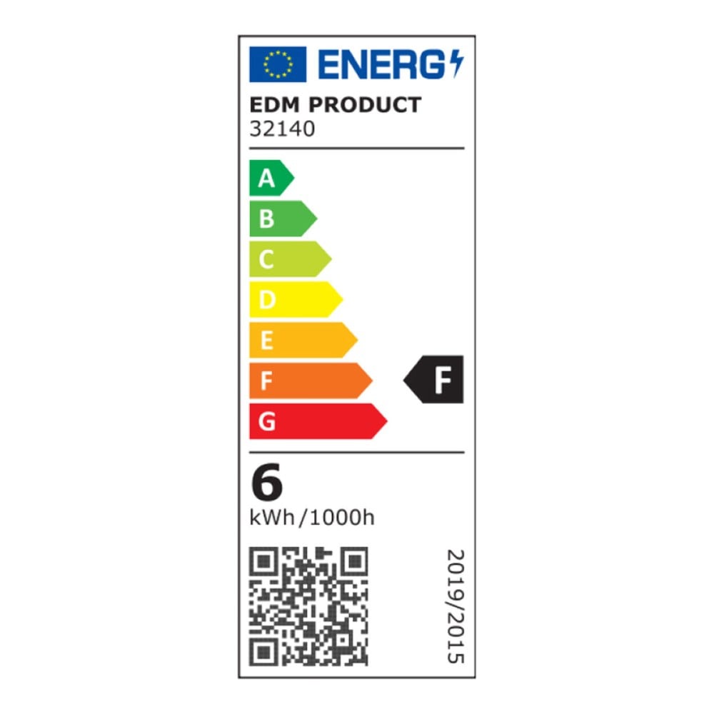 Applique LED EDM 32140 Plastique A F 6 W (4000 K)