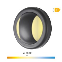 LED Wall Light EDM 32156 Black Plastic E 6 W 250 Lm (4000 K)