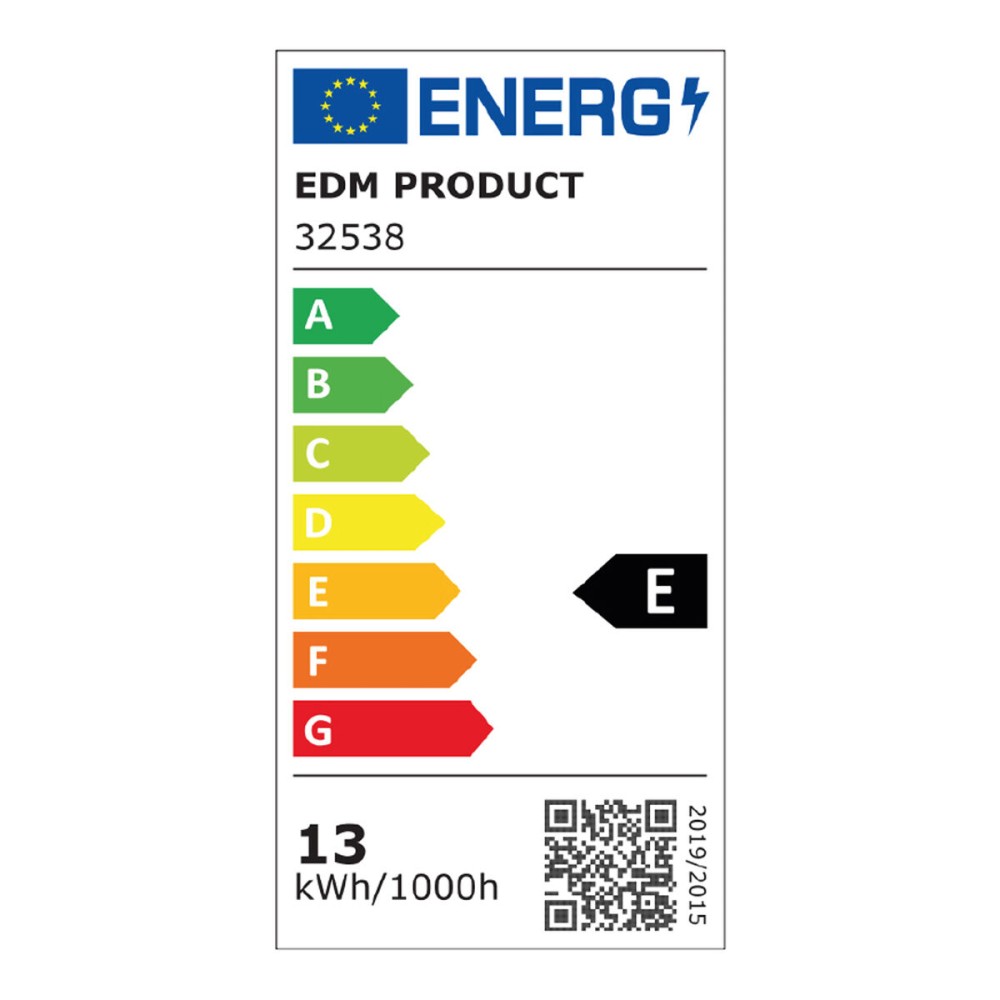 Applique LED EDM 32538 polypropylène E 15 W 13 W 1250 Lm 1850 lm Blanc (6500 K) (6400 K)