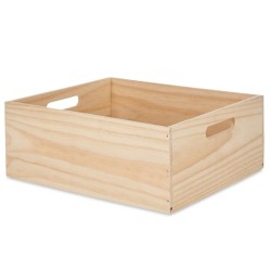 Decorative box Pine 31 x 14 x 36 cm (4 Units)