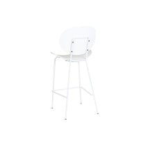 Tabouret DKD Home Decor Noir Métal Blanc polypropylène (52,5 x 49 x 104 cm)