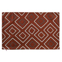 Cushion cover DKD Home Decor 60 x 1 x 40 cm Terracotta Geometric