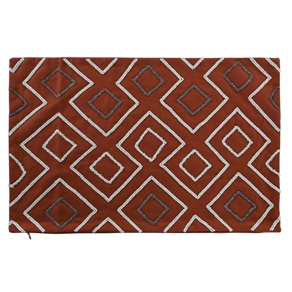 Housse de coussin DKD Home Decor 60 x 1 x 40 cm Terre cuite Géométrique