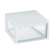 Chest of drawers Terry LightDrawer L Multi-use White Transparent polypropylene Plastic 39,6 x 39 x 21,3 cm