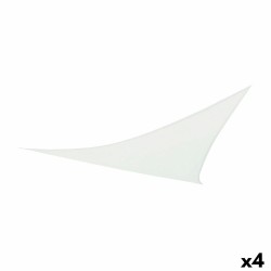 Voiles d'ombrage Aktive Triangulaire Blanc 360 x 0,5 x 360 cm (4 Unités)