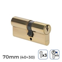 Cylinder EDM 85163 r15 Golden Brass Long camlock European