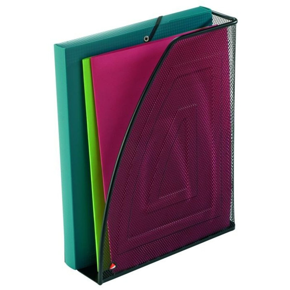 Magazine rack Archivo 2000 Alba Grille Black Din A4 25,5 x 8,5 x 32,5 cm